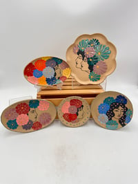 Image 4 of Lady and Flower Plate