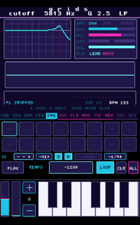 Image 6 of GRiDS - Chord-driven Synthwave Groovebox - Downloadable ROM (3.0.0B) - (08/01/2026)