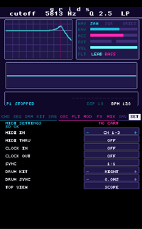 Image 13 of GRiDS - Chord-driven Synthwave Groovebox - Downloadable ROM (3.0.0B) - (08/01/2026)