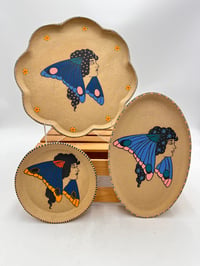 Image 3 of Pink and Blue Butterfly Lady