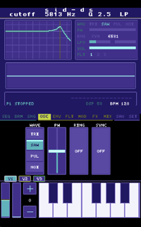 Image 5 of SID-DS - 3 voice SID Synthesizer and Groovebox - Downloadable ROM - V1.4.0B (07/27/26)