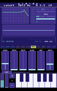 Image 8 of SID-DS - 3 voice SID Synthesizer and Groovebox - Downloadable ROM - V1.4.0B (07/27/26)