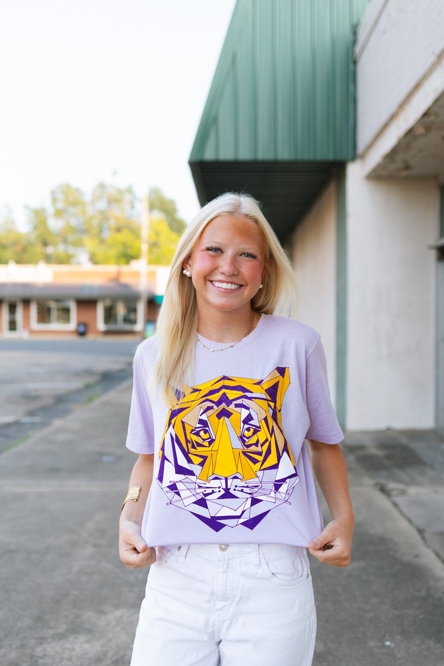 Image of Adult Mosaic Tiger Short Sleeve