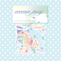 Image 1 of Ocean Posy Sticker Set