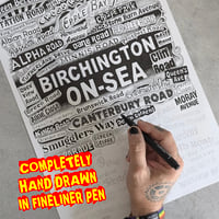 Image 3 of Birchington On Sea Street Names Art Print