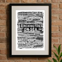 Image 4 of Birchington On Sea Street Names Art Print