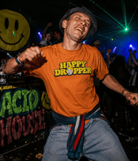 Image 1 of Happy Dropper T-Shirt – Old Skool Rave Tee
