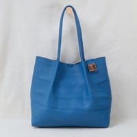 Image 1 of Pinch Tote pebbled happy blue