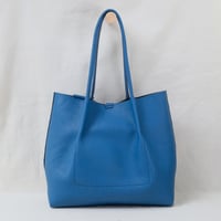 Image 3 of Pinch Tote pebbled happy blue