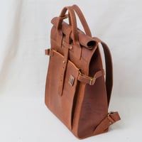 Image 4 of Roll Top Backpack midi in vintage brown