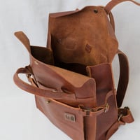 Image 5 of Roll Top Backpack midi in vintage brown