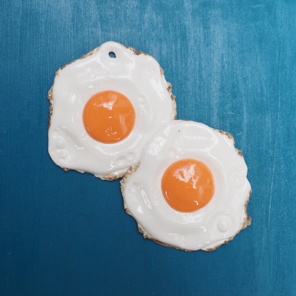 Image of Framed Porcelain Fried Eggs 035