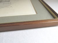 Image 18 of Original Vintage Pencil Drawing of a Warehouse, Framed, Small Unsigned Artwork