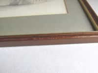 Image 20 of Original Vintage Pencil Drawing of a Warehouse, Framed, Small Unsigned Artwork
