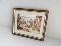 Image 2 of Newlyn Cornwall 1882 by John Mulcaster Carrick, Small Vintage Art Print, Framed 