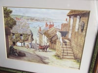 Image 3 of Newlyn Cornwall 1882 by John Mulcaster Carrick, Small Vintage Art Print, Framed 
