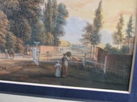 Image 5 of  London Bayswater Turnpike by Paul Sandby (b 1725), Small Vintage Art Print, Framed