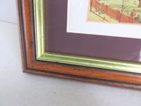 Image 4 of London Bedford Park by M. Trautschold 1882, Small Vintage Art Print, Framed