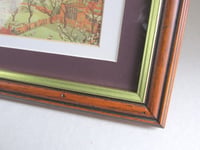 Image 7 of London Bedford Park by M. Trautschold 1882, Small Vintage Art Print, Framed