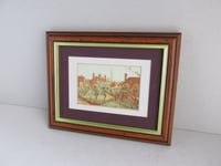 Image 2 of London Bedford Park by M. Trautschold 1882, Small Vintage Art Print, Framed
