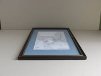 Image 7 of Framed Vintage B&W Print of a Drawing, Leeds-Liverpool Canal and Bridge nr Barrowford 1995