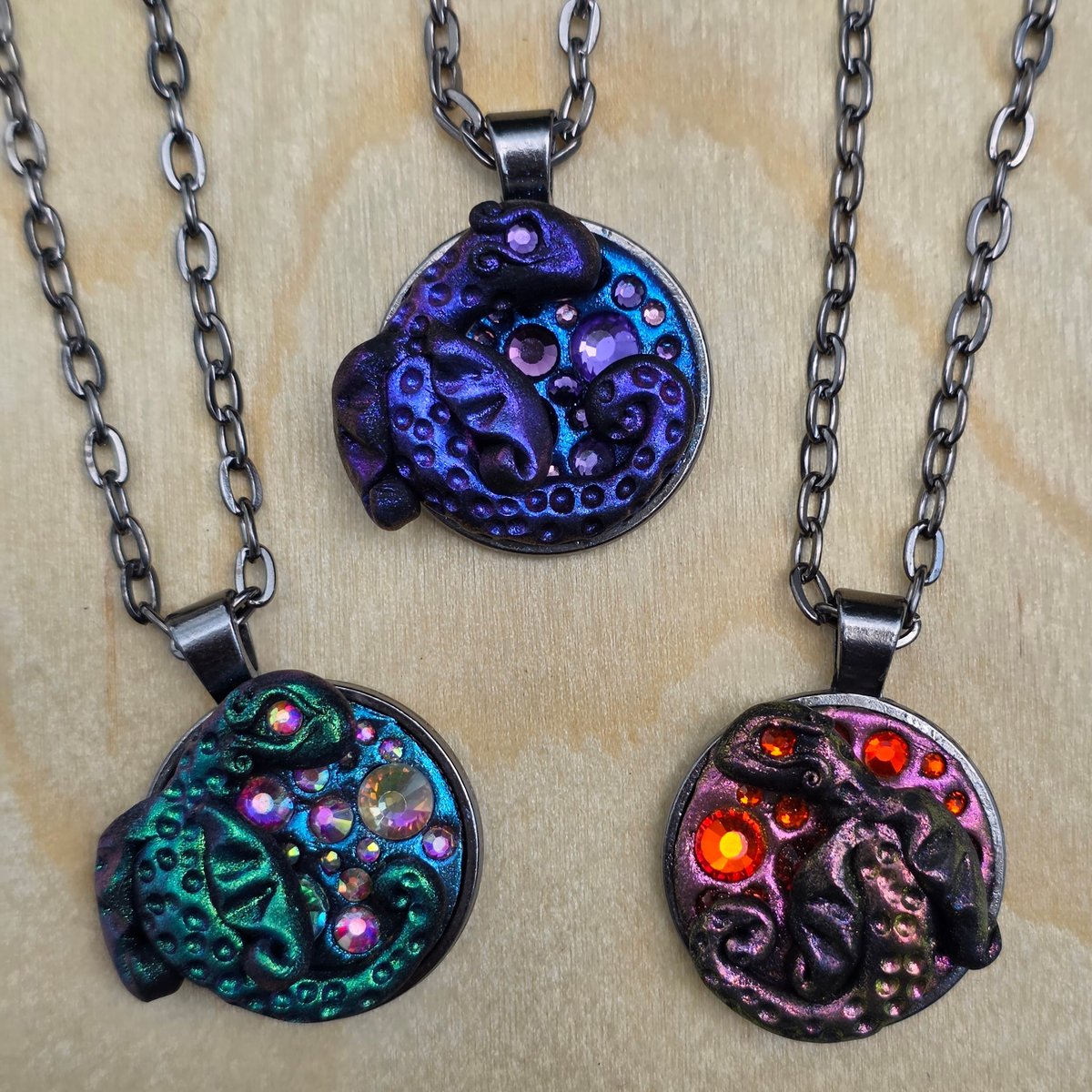 Shimmer Dragon Pendants