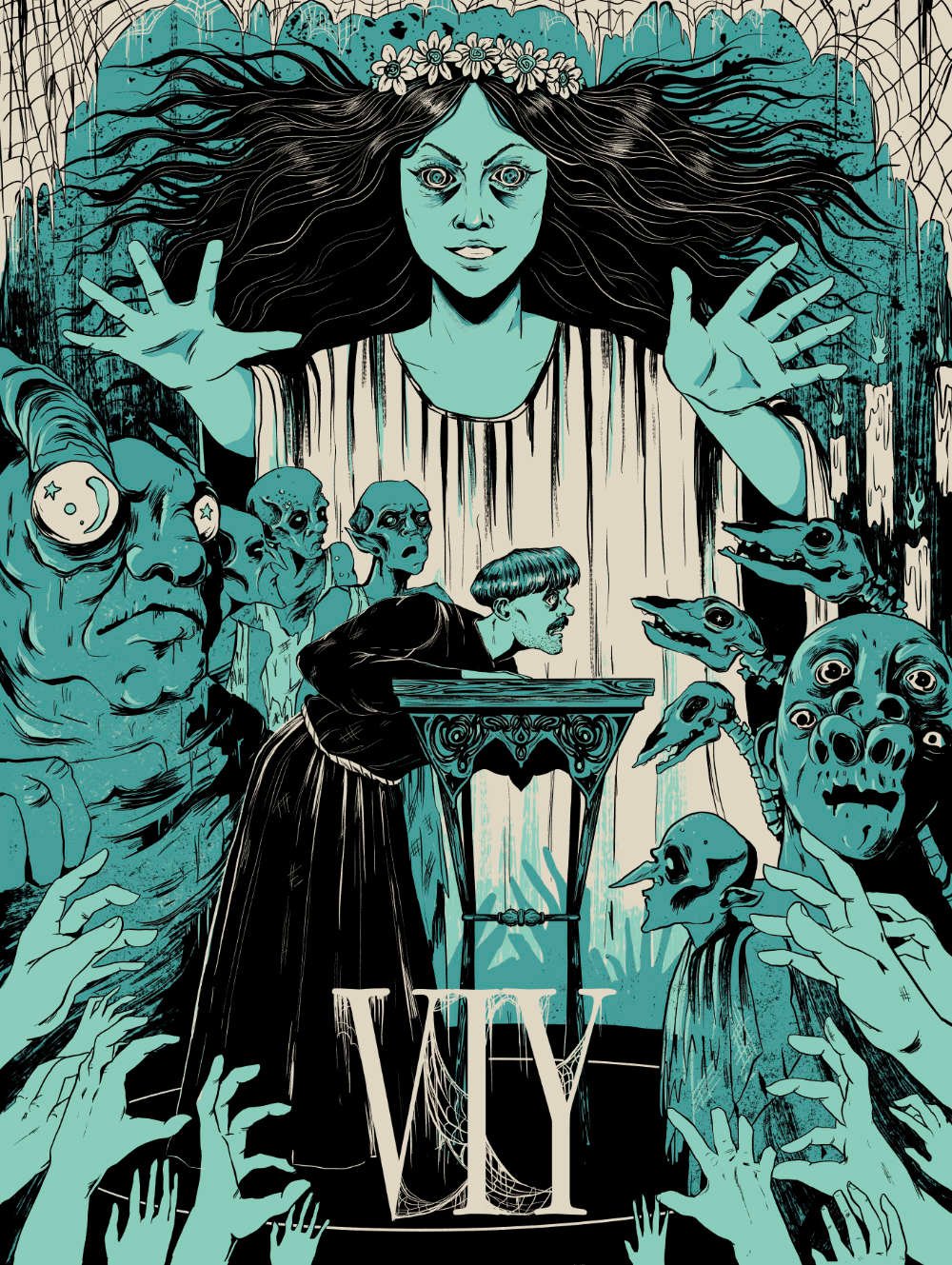 Image of Viy (1967) Fan Poster (LIMITED EDITION - signed and numbered)