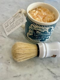 Image 1 of Tallow Palo Santo Currier & Ives Train Shaving Soap Set 