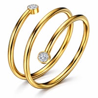Image 1 of Golden Cabaret Spiral Ring