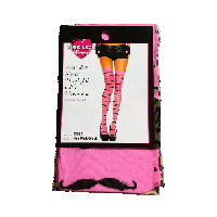Image 1 of pink mustache thigh highs 