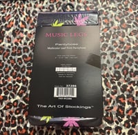 Image 3 of rainbow weed leaf tights
