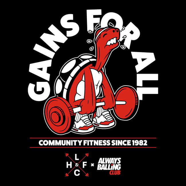 Lichfield Health & Fitness Club x Always Balling Club (black)
