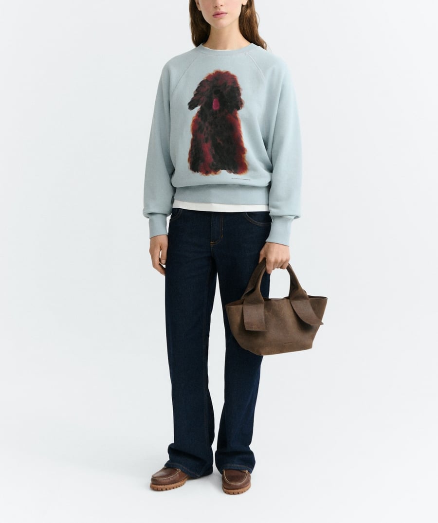 Image of 1-Sudadera Pet Portrait Blue Bonnie