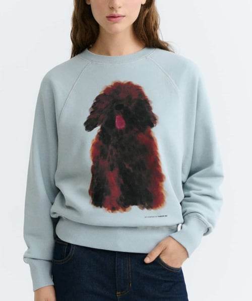 Image of 1-Sudadera Pet Portrait Blue Bonnie