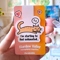 Image 1 of Marcapaginas magnético gato Stardew Valley