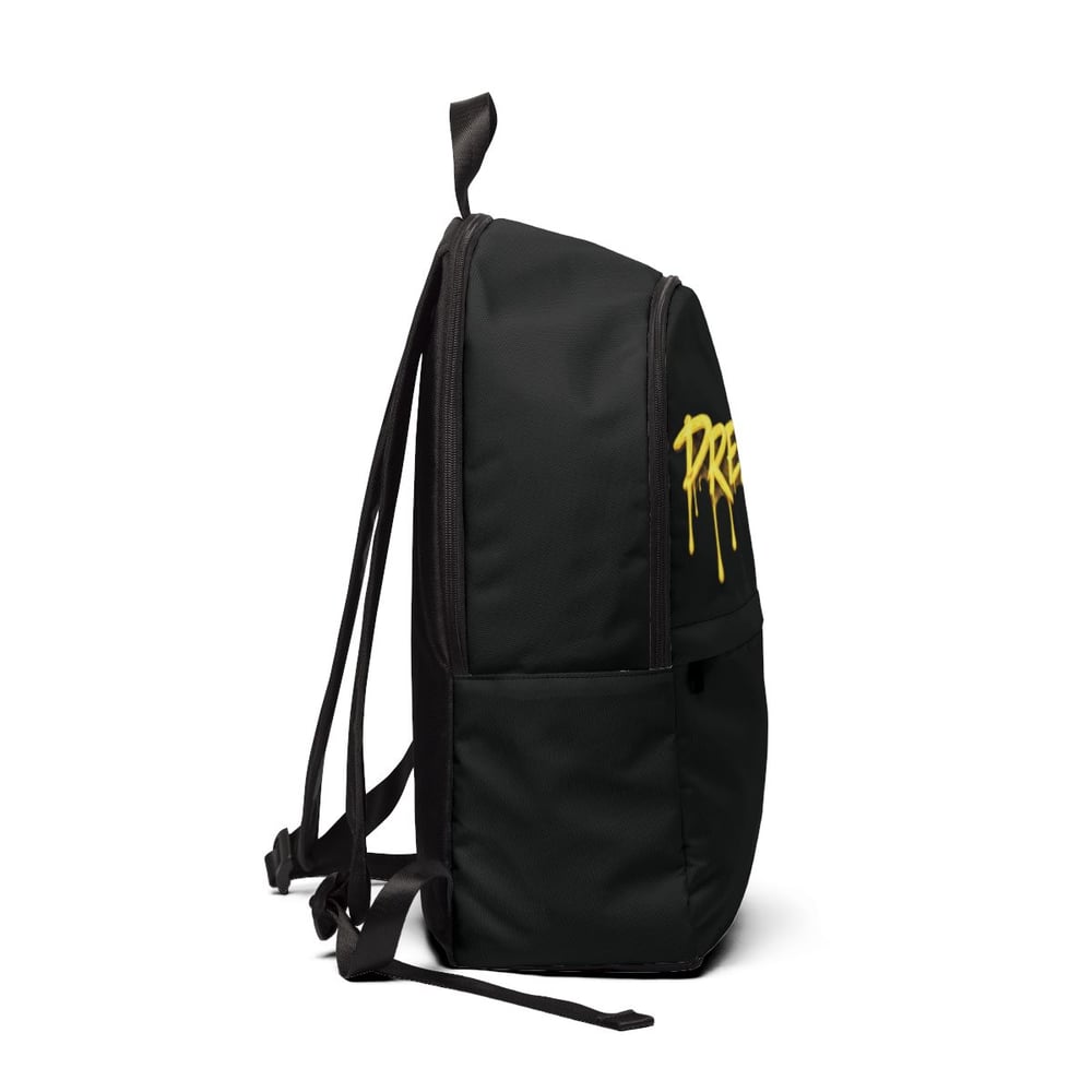 Image of Pressure Graffiti Backpack — Drip Streetwear Black Fabric Pack