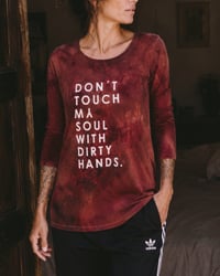 Image 1 of DON’T TOuCh  ¥ HANDBEDRUCKT ¥ EINZELSTÜCK ¥ IBIZA 