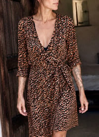 Image 1 of LEO  ✘  VINTAGE KLEID ✘ IBIZA PRINT   ✘ UPCYCLED