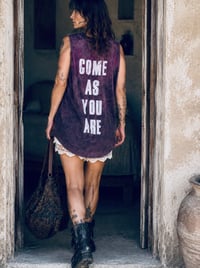 Image 1 of 💄IBIZA VINTAGE HAND-DYED SILK TUNIC TOP – COME AS YOU ARE