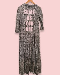 Image 2 of 🥥 IBIZA VINTAGE SNAKE PRINT COTTON MAXI DRESS 