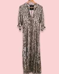 Image 3 of 🥥 IBIZA VINTAGE SNAKE PRINT COTTON MAXI DRESS 