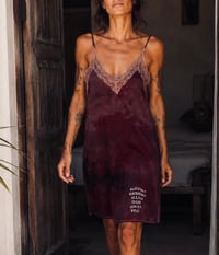 Image 1 of 💄 IBIZA HAND-DYED VISCOSE SLIP DRESS • VINTAGE 