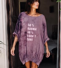 Image 1 of 🪩IBIZA HAND-DYED COTTON OVERSIZED TUNIC • VINTAGE • SIZE M–L