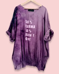 Image 2 of 🪩IBIZA HAND-DYED COTTON OVERSIZED TUNIC • VINTAGE • SIZE M–L