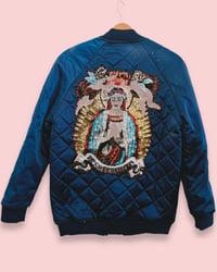 Image 2 of 💄 VINTAGE UPCYCLED IBIZA BOMBER JACKET • HAND-FINISHED 