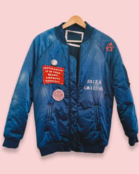 Image 3 of 💄 VINTAGE UPCYCLED IBIZA BOMBER JACKET • HAND-FINISHED 