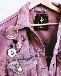Image 4 of 🪩 IBIZA VINTAGE UPCYCLED DENIM VEST • HAND-DYED 
