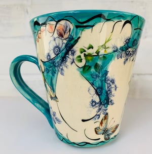 Image of Turquoise tall mug