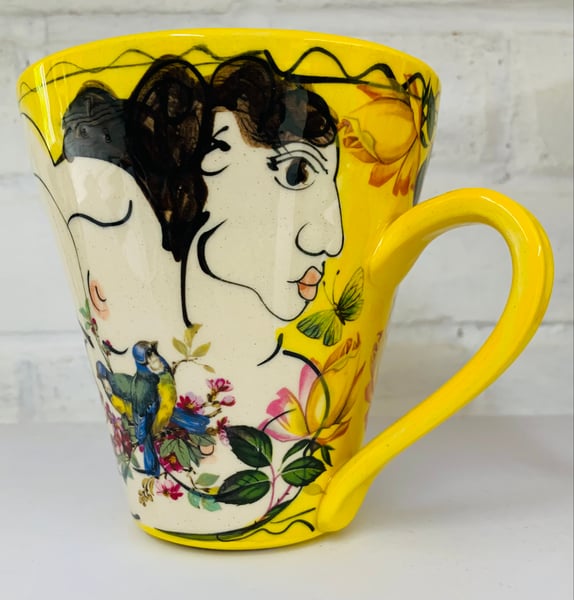 Image of Tall yellow mug