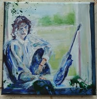 Image 1 of Sean Worrall - "Over My Shoulder - Electric Painting No.44" - Acrylic on canvas, 20x20cm (July 2026)